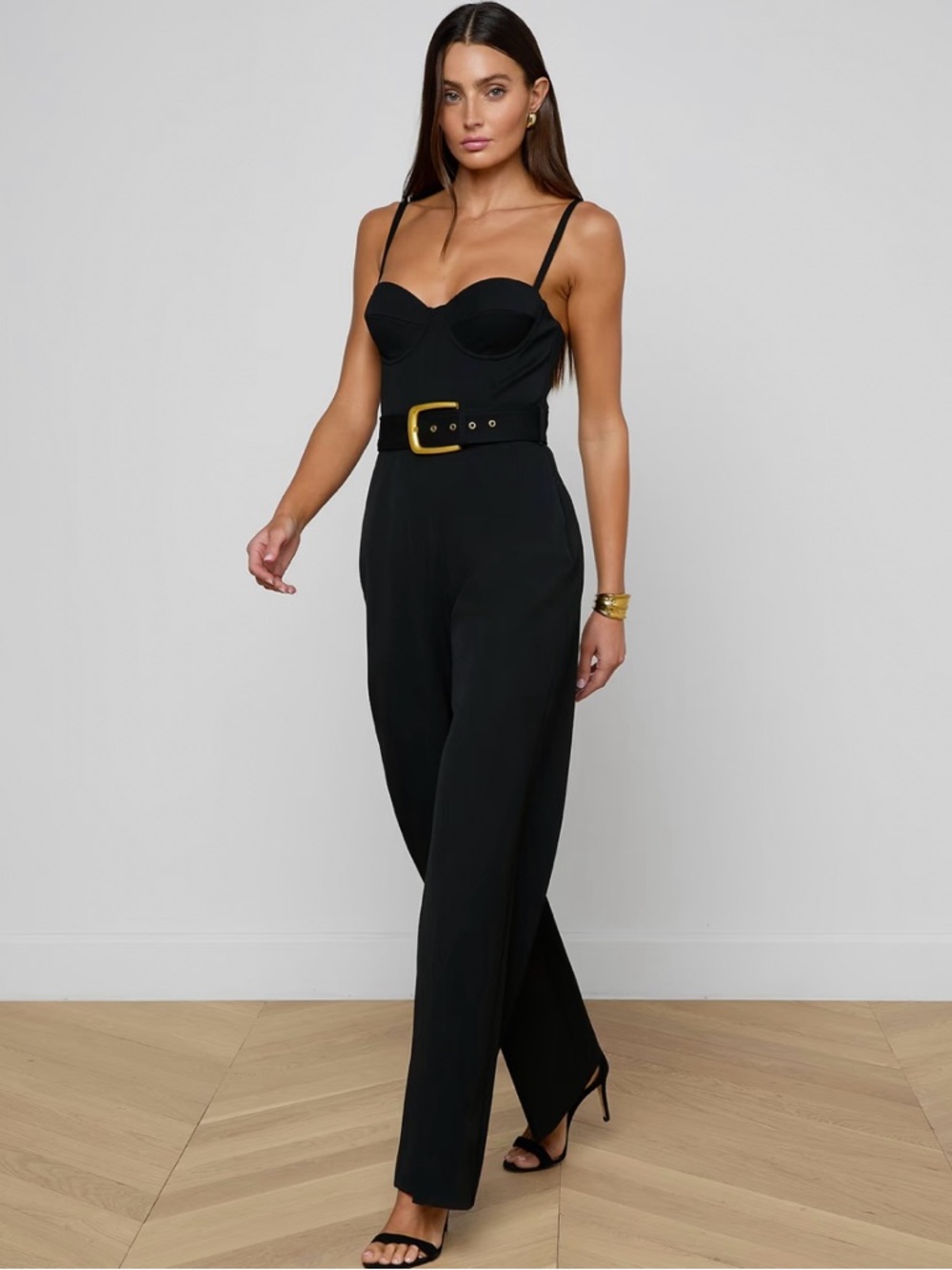 PAIGE Black Wide-Leg  Jumpsuit
